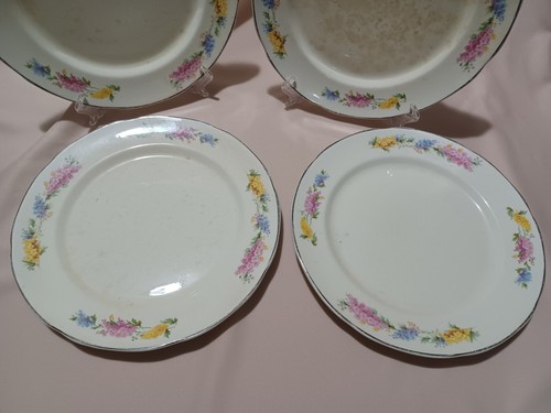 Set Of 4 Antique Wheelock Peoria Illinois China Co Plates - See Listing - Picture 3 of 9