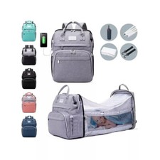 7-in-1 Daiper Bag Backpack With Changing Station Large Capacity Warerproof Bag