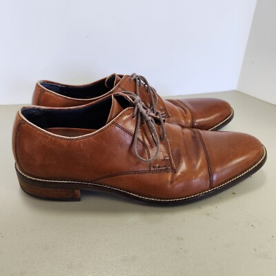 Cole Haan Mens Oxfords Lenox Hill Cap Ox Size 9.5 Leather Brown s-l400.jpg main image 3