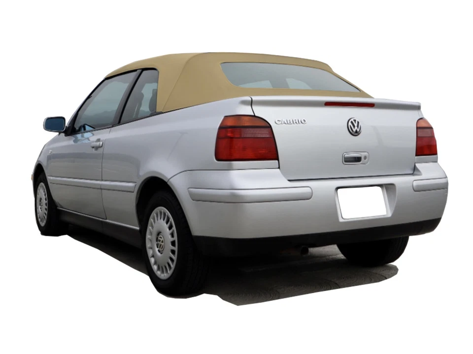 Fits: Volkswagen Cabrio 2001-02 Soft Top & Heated Glass Window Haartz Grey Beige - Image 3 of 3
