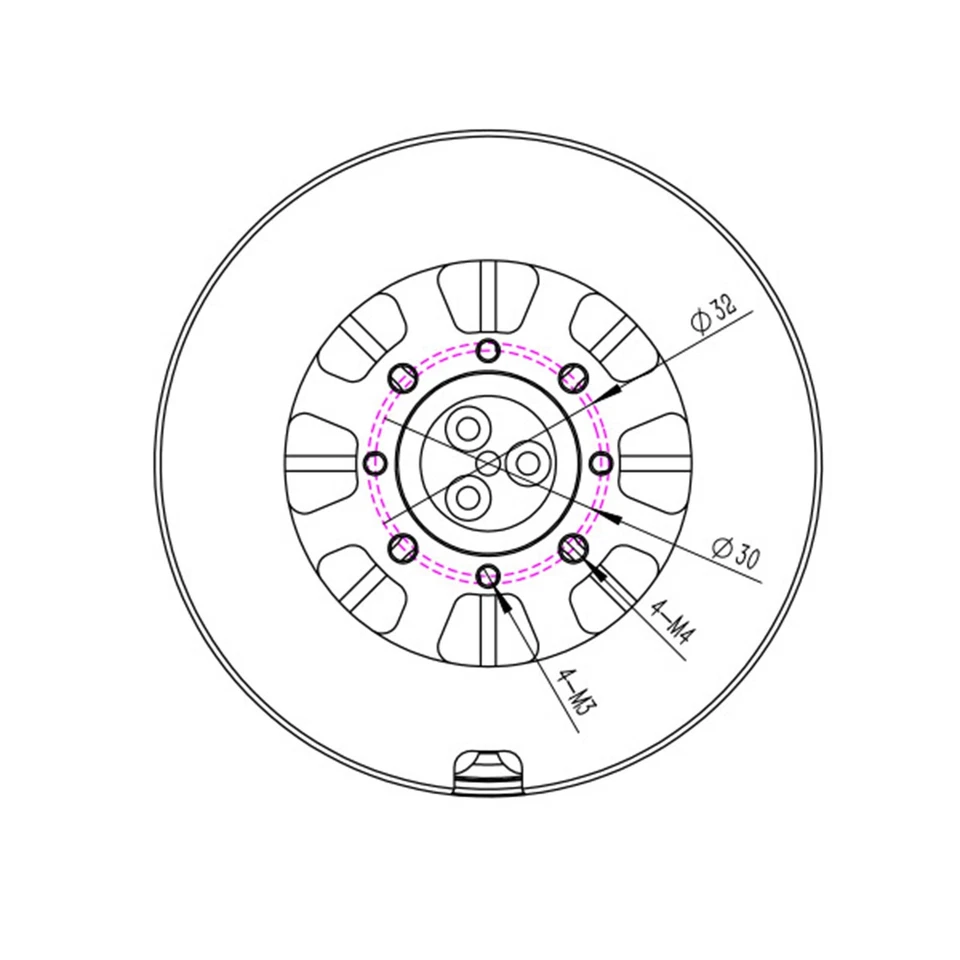 XOAR Titan Air TA8020 80KV Brushless Electric Motor for RC Multicopter Drone - Image 4 of 4