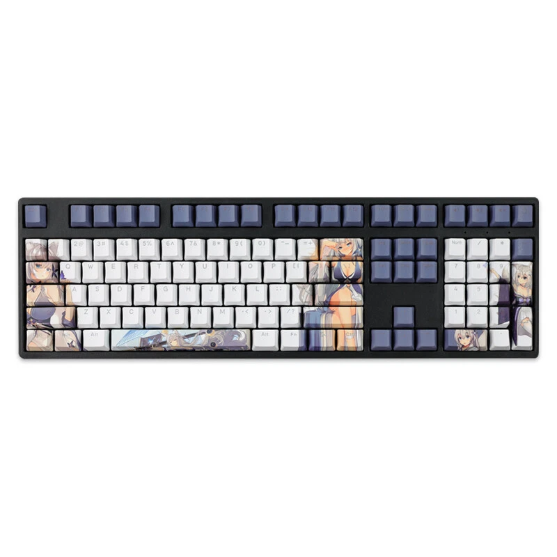 Games Azur Lane Shinano Transparent PBT Keycap OEM Height f/Mechanical Keyboard - Image 2 of 4