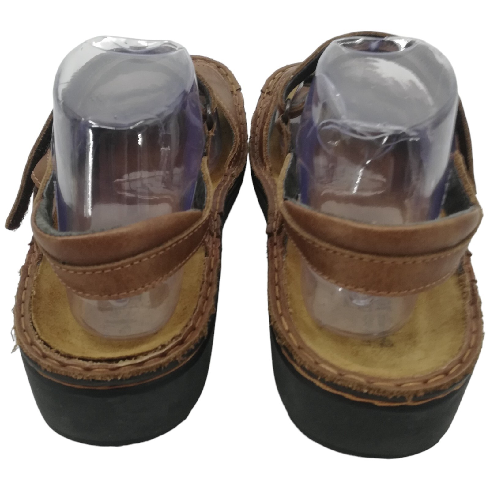 APL Sandali alla caviglia Naot Rosemary beige in pelle con gancio e passante taglia 42 US 11 marroni