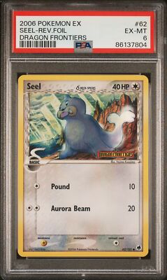 PSA 6 Seel Reverse Holo #62 2006 Pokemon Ex Dragon Frontiers