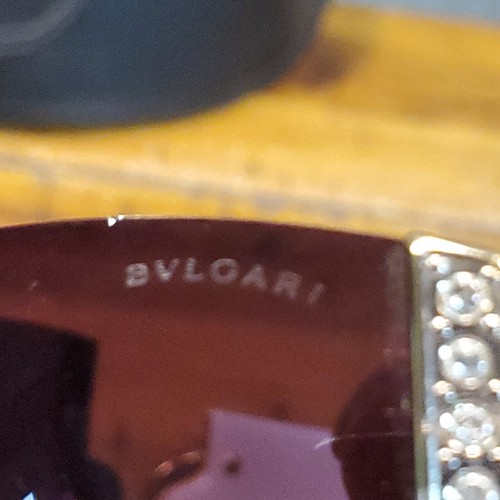 Occhiali da sole Bvlgari viola strass MODELLO 651-B 944/8G 125 - Foto 7 di 9
