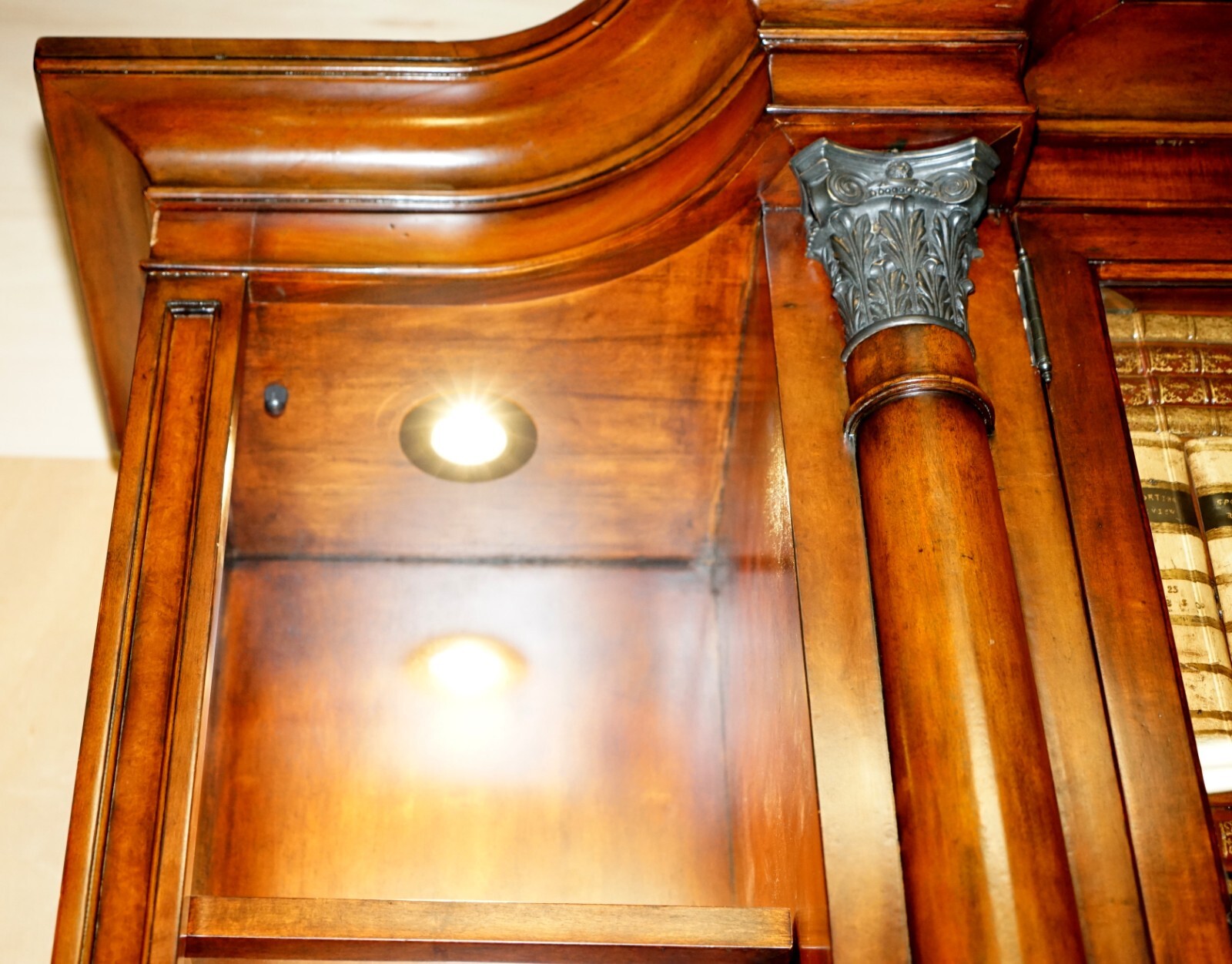 FINE RRP £20,000 THEODORE ALEXANDER FAUX BOOK LAUREL BURL OPEN LIBRARY