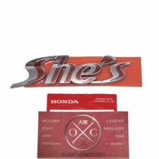 Genuine Oem 09-13 Honda Fit Shes Rear Emblem Badge 2010 11 12 Ge8 Jdm Rare New