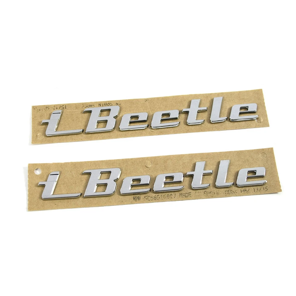 Original VW I-Beetle Schriftzug Set seitlich Kotflügel Emblem Logo chrom OEM - Bild 1 von 1