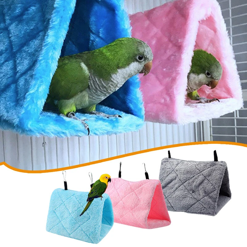 Pet Bird Bed Parrot Parakeet Budgie Warm Hammock Cage Hut Tent