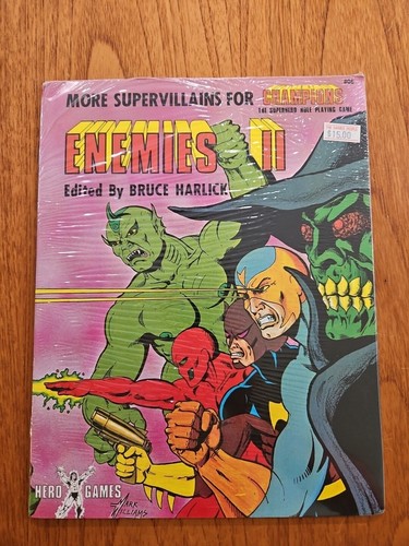 Enemies II by Bruce Harlick (1986, Trade Paperback, Reprint) ICE Hero Games - Picture 1 of 3