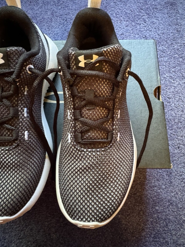 Women’s Under Armour Squad Black Trainers UK Size 4 (With Box) eBay