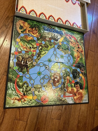 1984 Vintage Tarzan Board Game Milton Bradley MB With 3 D Animals Complete - Picture 23 of 24