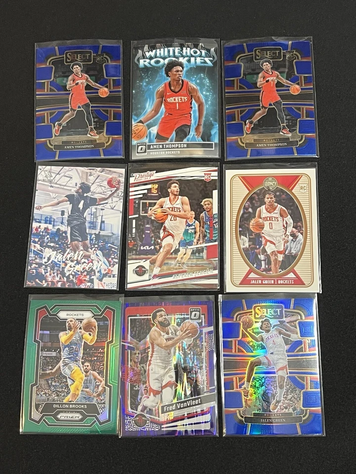 Houston Rockets Lot 88 Amen Thompson Jalen Green Sengun Silver Prizm RC Rookie - Image 3 of 4