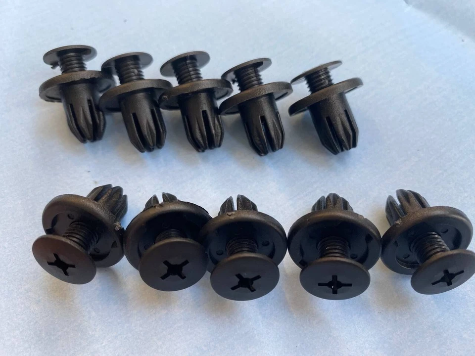 JAGUAR FRONT REAR INNER WHEEL ARCH SPLASHGUARD LINER TRIM CLIPS 10x - Image 2 of 4