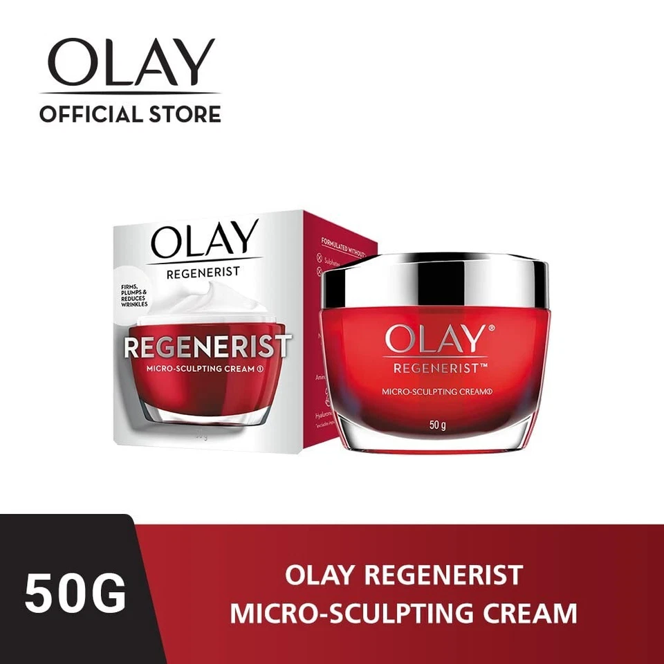 Crema hidratante antienvejecimiento Olay Regenerist Micro Sculpting, 1,7 oz Foto 3 de 4