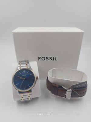 Fossil Geschenksets Für Herren Uhr Wechselarmband Armband BQ2786SET 