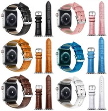 Iwatch band for 38/40/42/44 MM Apple Watch Band Strap Genuine Leather Alligator