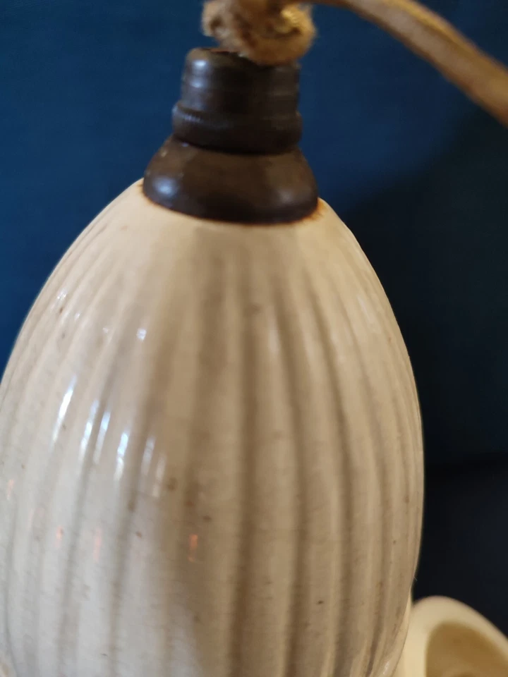 ANCIEN MONTE ET BAISSE  PORCELAINE CREME  XIX ème NAPOLEON III - Photo 2/4