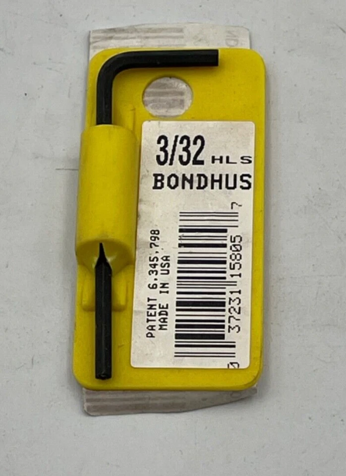 Bondhus 15805 3/32" Hex Tip Key L-Wrench w/ProGuard Finish 2PACK - Image 2 of 4