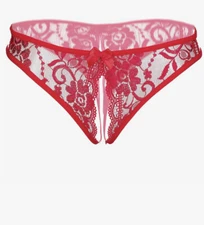 2-pack NWT Red Sexy Women’s Thongs/ No Show Panties Low Rise T-back  Size L