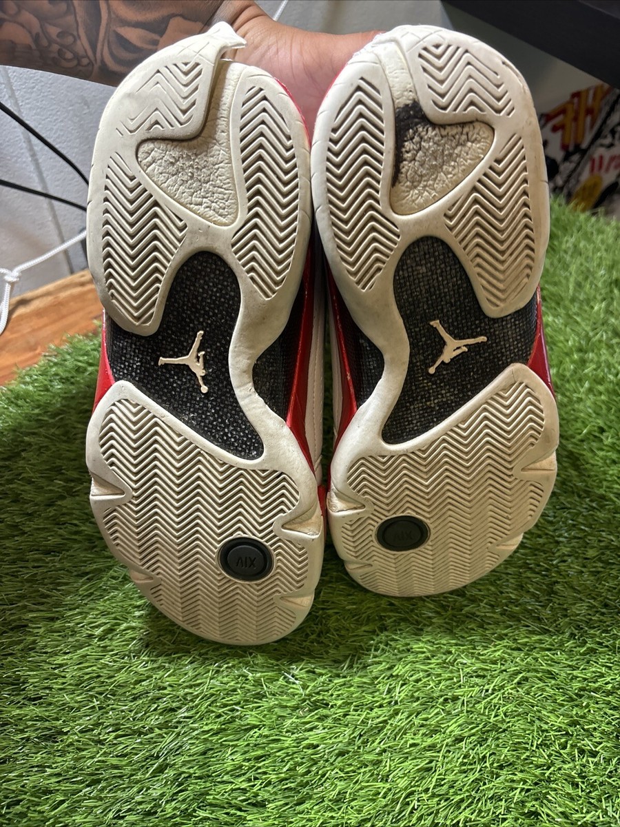 シューズ(男性用) Air Jordan 14 OG Candy Cane 1999 27cm 1999 NIKE AIR JORDAN 14 XIV OG CANDY CANE 136011-102 RARE