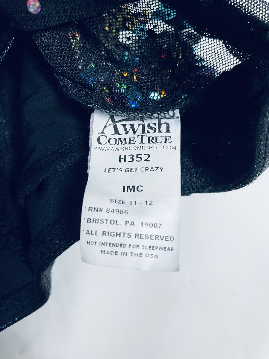 Dance Costume A Wish Come True Size 11-12 Large Child Colorful