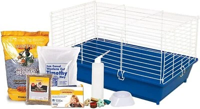WARE MANUFACTURING Ware Sweet Home Sunseed Guinea Pig Cage Starter Kit, Assorted Colors (1 Pack)
