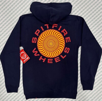 Spitfire Hoody Classic 87 Swirl Navy/Red