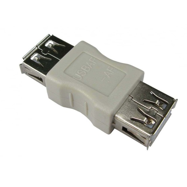 USB Type A Female to A F Coupler Gender Changer Converter Adaptor Joiner - BEIGE USB Type A Female to A F Coupler Gender Changer Converter Adaptor Joiner - BEIGE