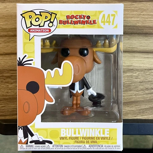 Bullwinkle Funko Pop! #447 Rocky & Bullwinkle Animation Brand New!