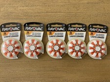 Lot Of 5 Rayovac Size 13 Hearing Aid Battery 8-Pack 40 Total Exp: 04-2025