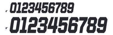 D'COR Race Series Numbers 4" Black #9 45-33-9