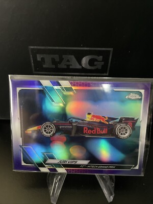 2021 Topps Chrome Formula 1 F1 F2 Cars Purple Refractor /399 Juri Vips Jüri #127