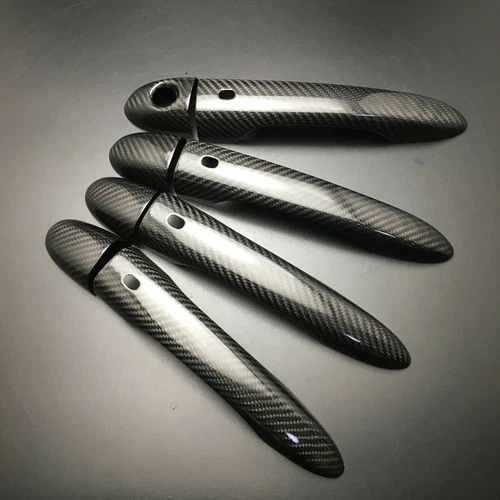 Real Carbon Fiber Door Handle Cover Trim Fit for Maserati Ghibli 2013-2018