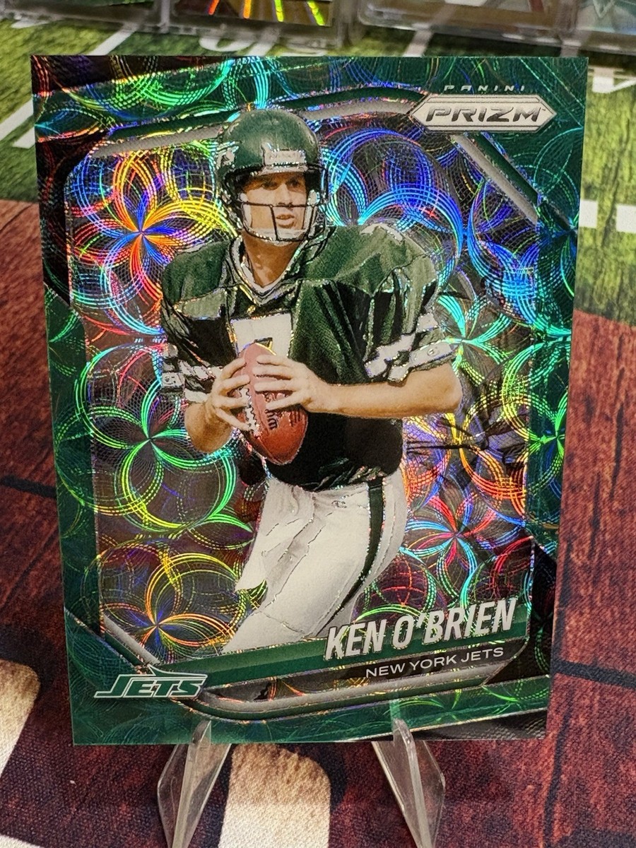 イェジ グリーンプロジェクト トレカ 2025 Panini Prizm Ken O'Brien #185 Green Scope #/75 Jets color