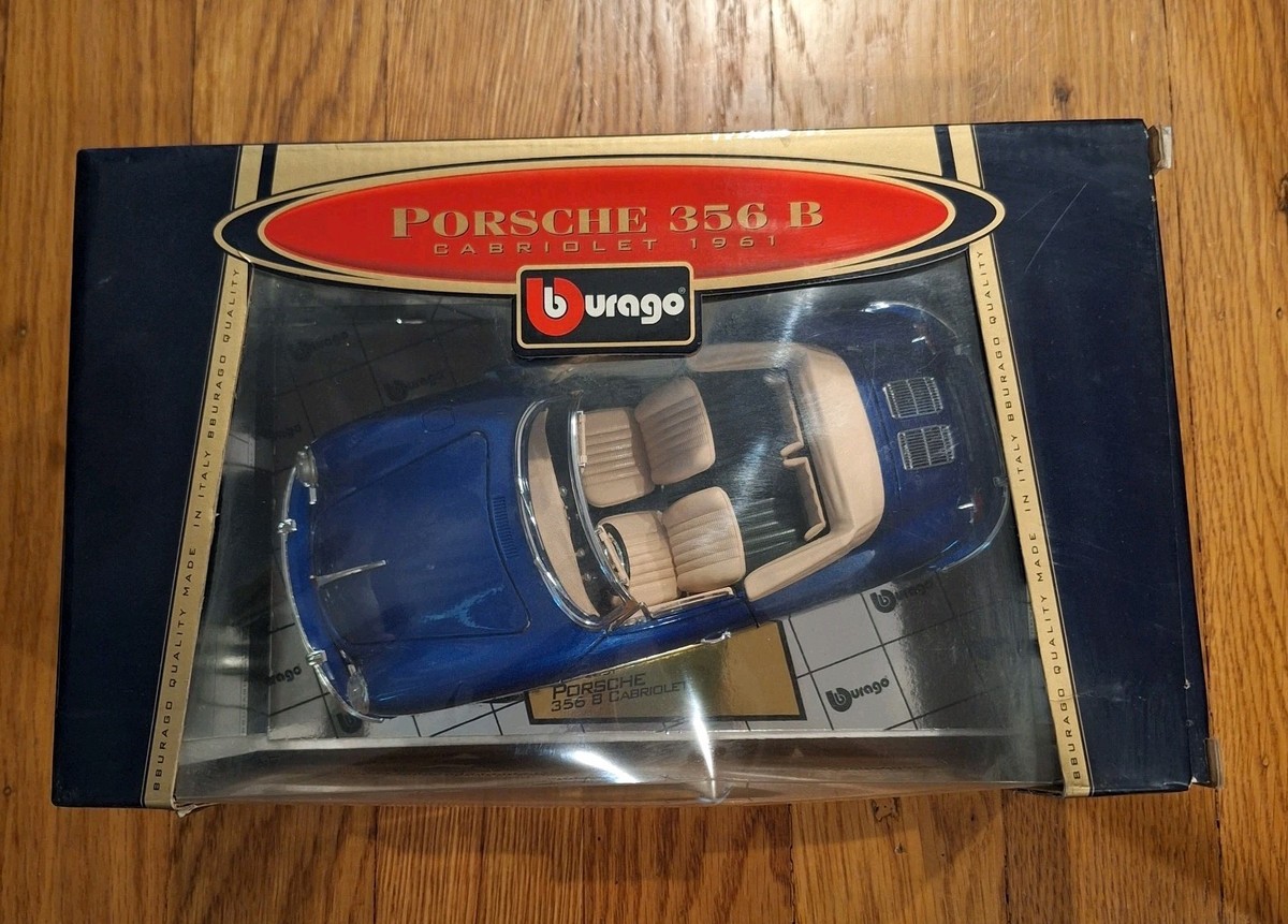 BBurago Burago Porsche 356B Cabriolet 1961 - LARGE 1/18 - Diecast