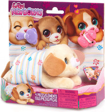 Furreal Newborns Puppy Interactive Pet, Small Plush Puppy with Sounds and Motion