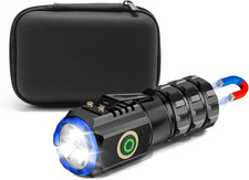 Portable LED Mini Flashlight, Rechargeable EDC Small Pocket Flashlight 6 Lightin