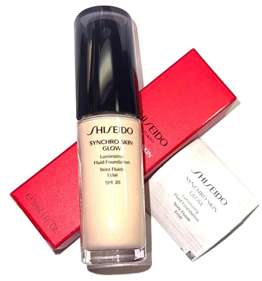 Shiseido Synchro Skin Glow Luminizing Fluid Foundation Spf 20 Neutral 1 30ml. - Bild 4 von 4