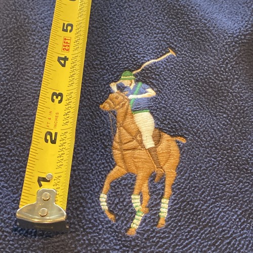Polo Ralph Lauren Fleece Jacket Boys Large 16/18 Full Zip Big Pony Youth Preppy - Picture 7 of 13