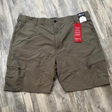 Wrangler ATG Cargo Shorts 9 Performance Elastic Waist Khaki Men s Size 44