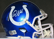 Quenton Nelson Autograph Signed Mini Helmet BAS Certified Indianapolis Colts