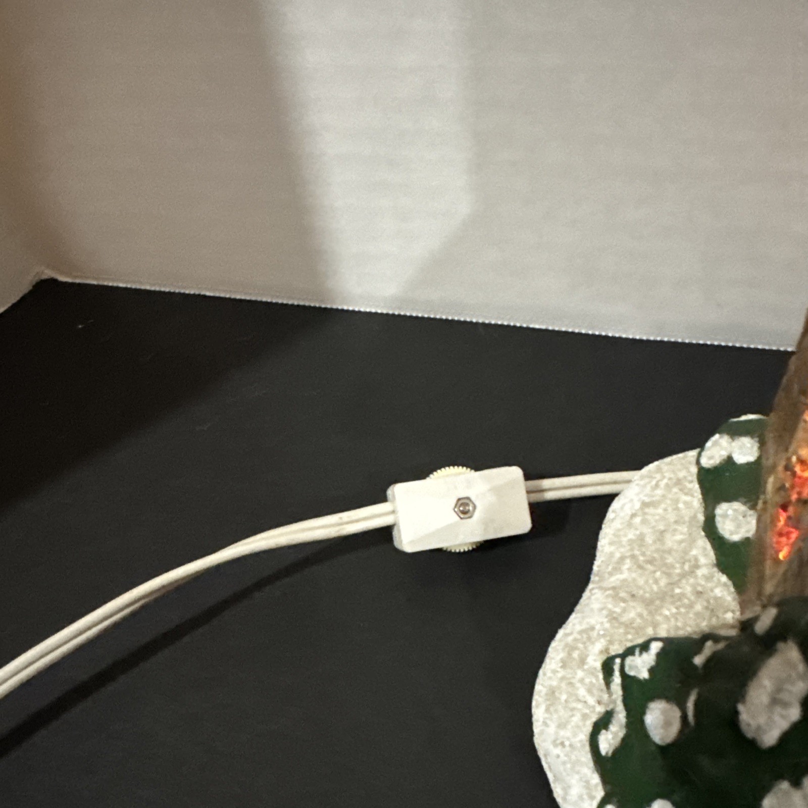 VTG Byron Molds Christmas  Ceramic Light up Church Stained Glass & Steeple 16” H