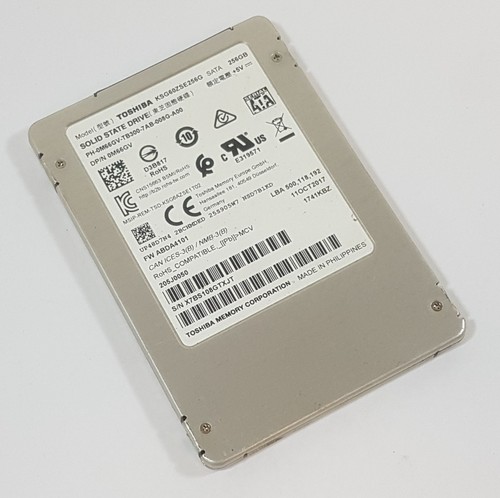 256GB SSD Toshiba KSG60ZSE256G SATA 2,5" Notebook Festplatte Dell 0M66GV