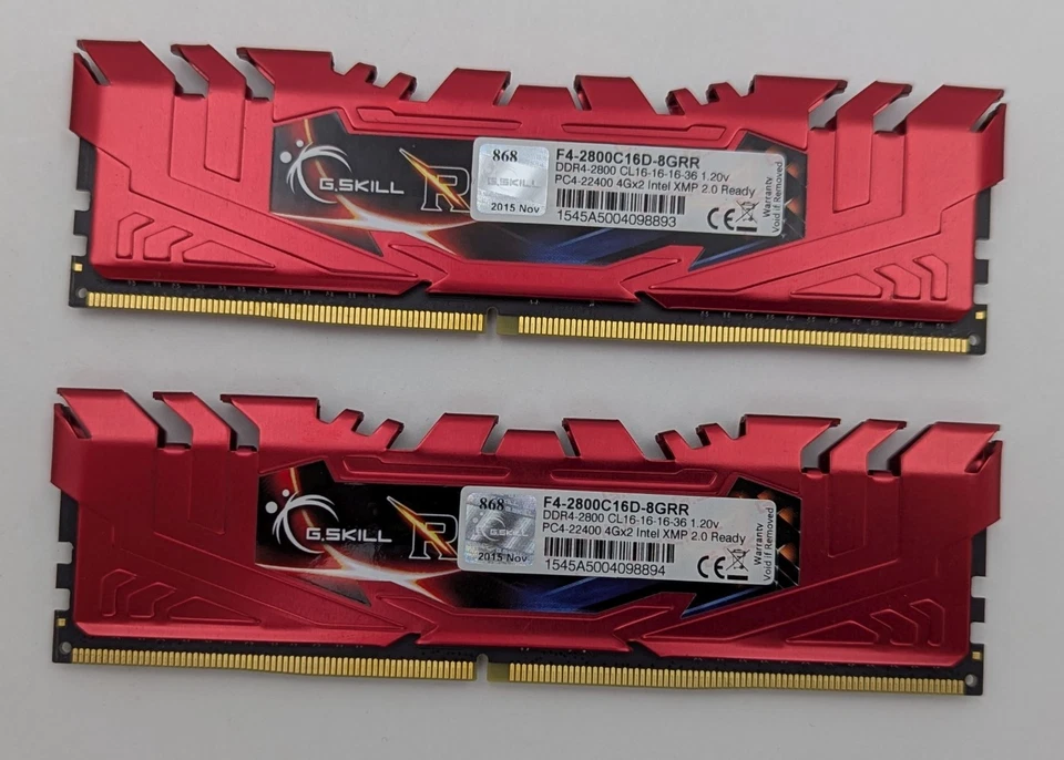G.SKILL Ripjaws 4 Series 8GB Kit 2x4GB PC4-22400 DDR4-2800 RAM F4-2800C16D-8GRR - Image 3 of 4