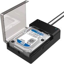 USB 3.0 to SATA Hard Drive Docking Station 2.5 3.5in SSD HDD Tool-Free Hot-Swap
