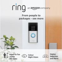 Ring Battery Video Doorbell Plus - Wireless Doorbell Camera 1536p - Night Vision