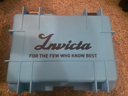 Invicta Eight(8) Slot Dive Impact Collector Case Light Blue Watch Box DC8-LTBLU