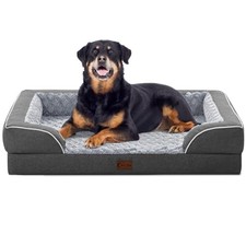 Orthopedic Waterproof Dogs Bed for Extra 45.0"L x 35.0"W x 8.5"Th Dark Grey