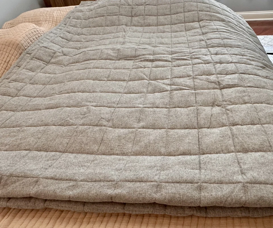 Calvin Klein - Edredón Queen, ropa de cama de franela melange, súper suave (algodón) Foto 2 de 4